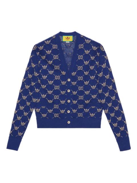 GUCCI Gucci x adidas GG Trefoil Cardigan 'Blue' 700474-XKCD0-4753
