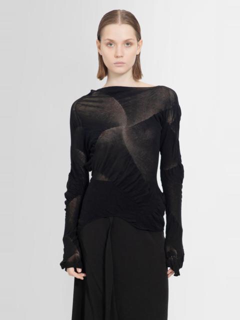 YOHJI YAMAMOTO WOMAN BLACK KNITWEAR