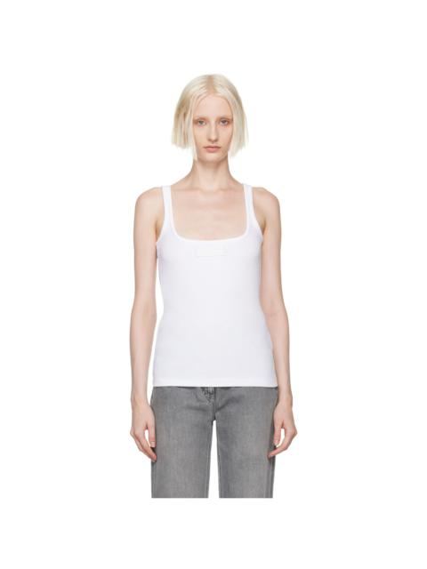 VERSACE White 90s Vintage Logo Tank Top