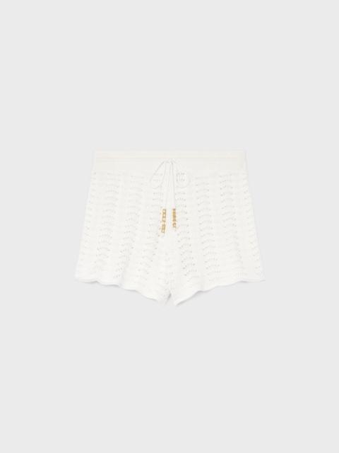 CELINE mini shorts IN cotton pointelle