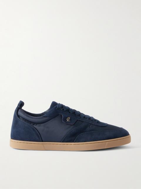 Christian Louboutin Tutti Rui Suede and Shell Sneakers