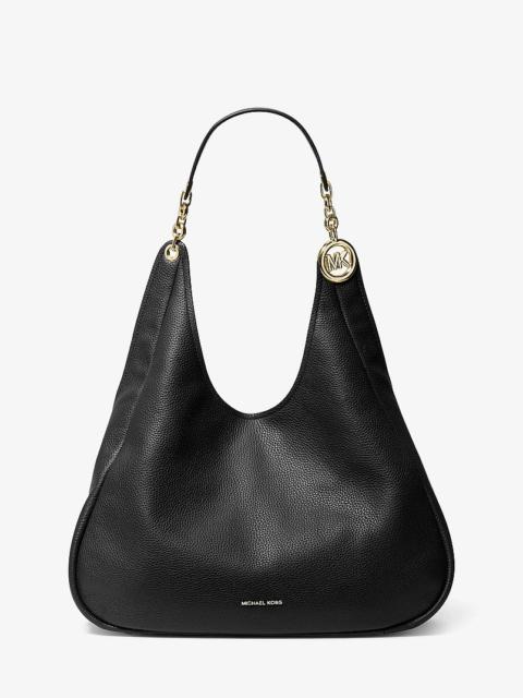 MICHAEL KORS Ellie Large Pebbled Leather Shoulder Bag