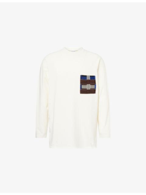 Bottega Veneta Two Ply Long-Sleeve Cotton-Jersey T-Shirt