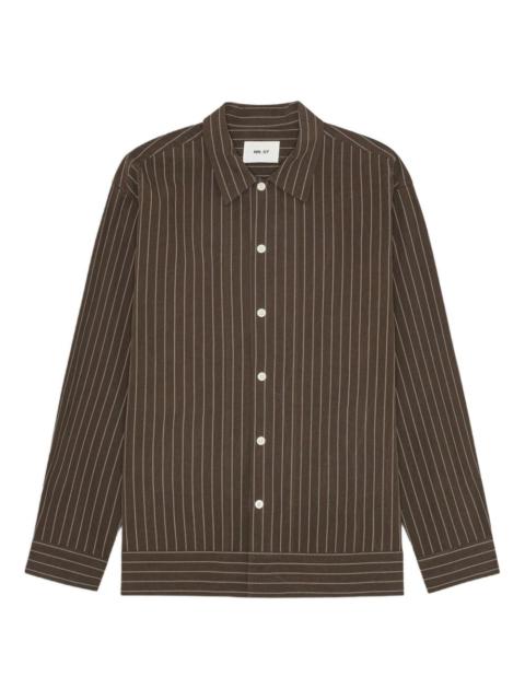 NN07 stripe-pattern shirt