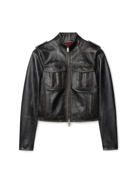 Off-White Vintage Lea Biker Jacket