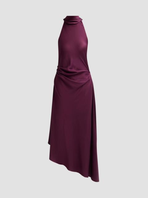 SIMKHAI Women's Monica Satin Midi Dress - Fig
