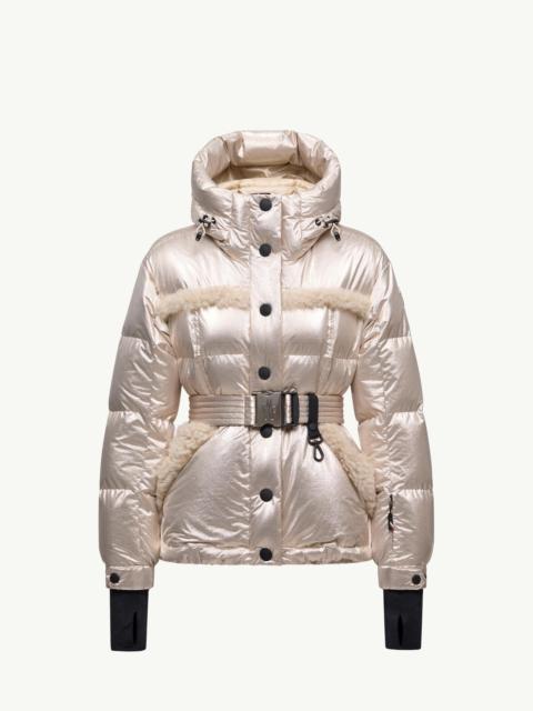Moncler Grenoble Mondim Metallic Shearling-Trimmed Hooded Insulated Ski Jacket