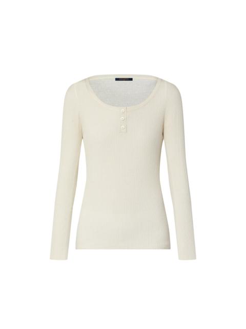 Louis Vuitton Ribbed Henley Top