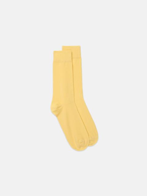 J. PRESS SOLID YELLOW COTTON SOCKS