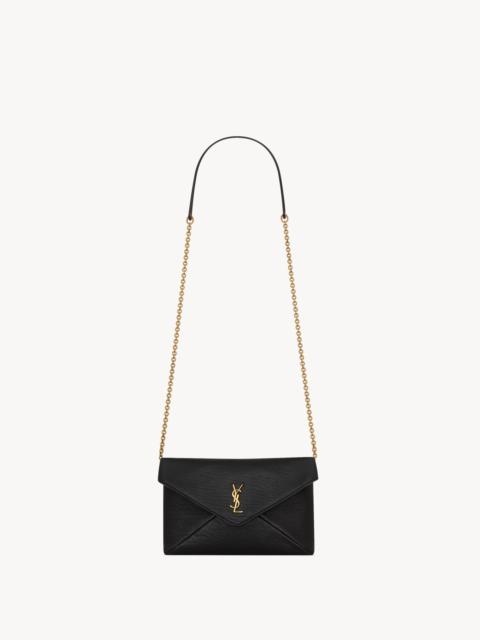 SAINT LAURENT CASSANDRE SMALL CHAIN POUCH IN LAMBSKIN