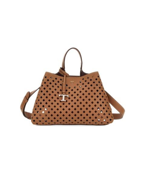 Tod's Women's Small Perforated Leather Top Handle Bag - Kenia Boreaux