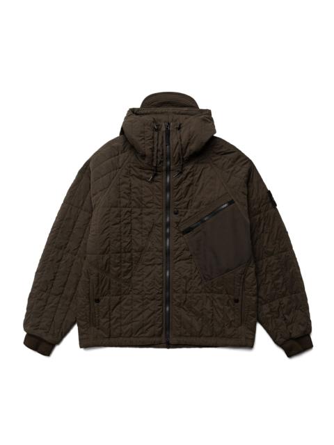 Stone Island Hooded Jacket Ultralight Nylon Quilted TC - Coal Grey