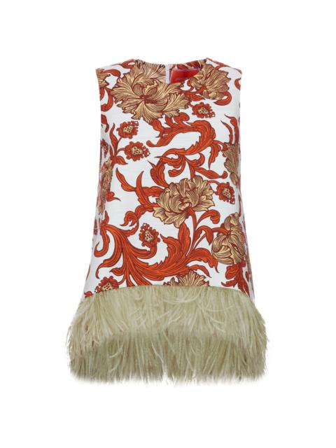 La DoubleJ La Scala feather-detail top