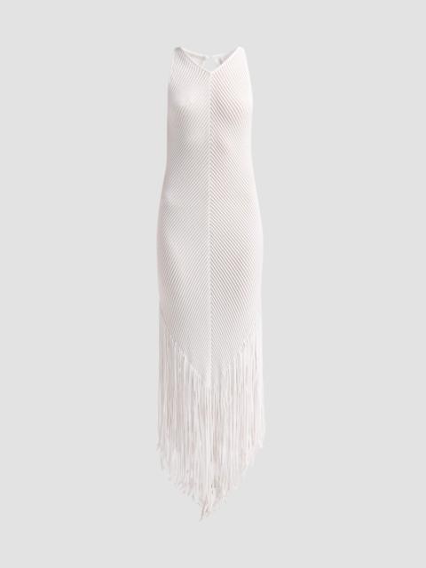 RONNY KOBO Women's Charon Fringe Maxi Dress - White