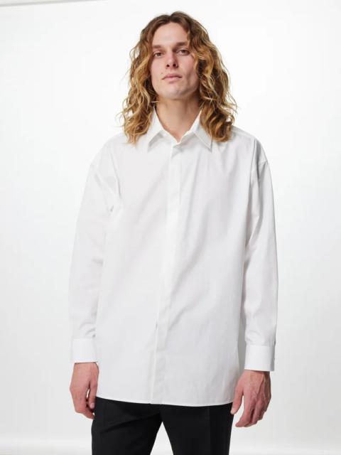 Valentino Side-slit cotton-poplin shirt