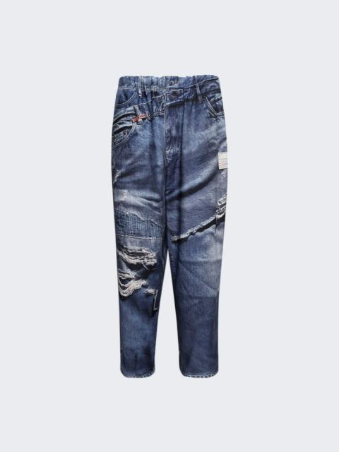 Maison MIHARAYASUHIRO T.a.t.a Trompe-l'oeil Denim Pants Indigo