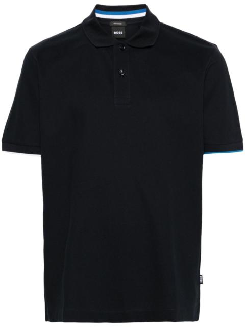 BOSS piquÃ©-weave cotton polo shirt