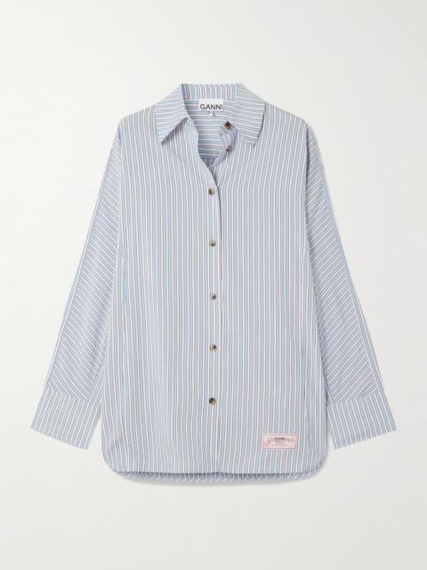 GANNI Striped Poplin Shirt
