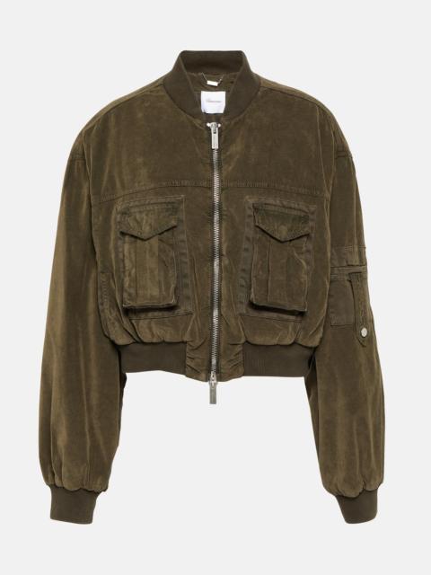 Blumarine cropped bomber jacket