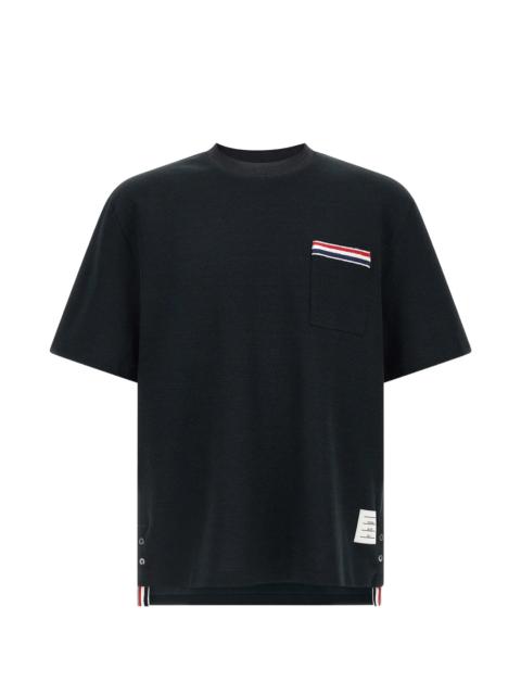 Thom Browne Short Sleeve Pocket Tee