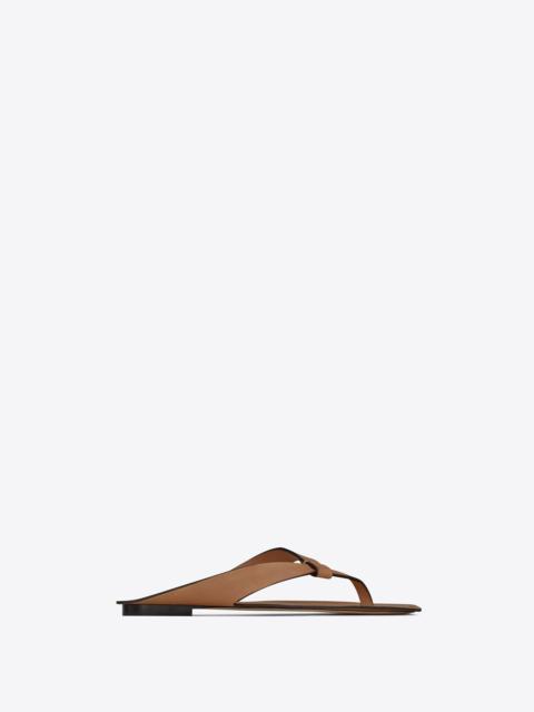 isla flat sandals in vegetable-tanned leather
