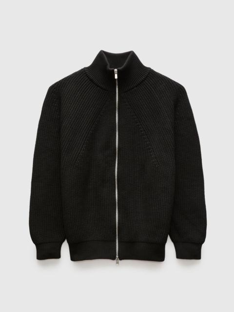 BATONER Signature Knit Cotton Drivers Zip in Black