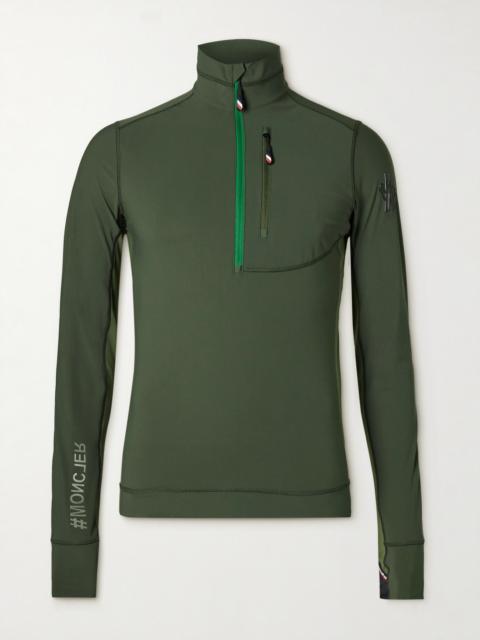 Moncler Grenoble Logo-Appliquéd Stretch-Jersey Zip-Up Base Layer
