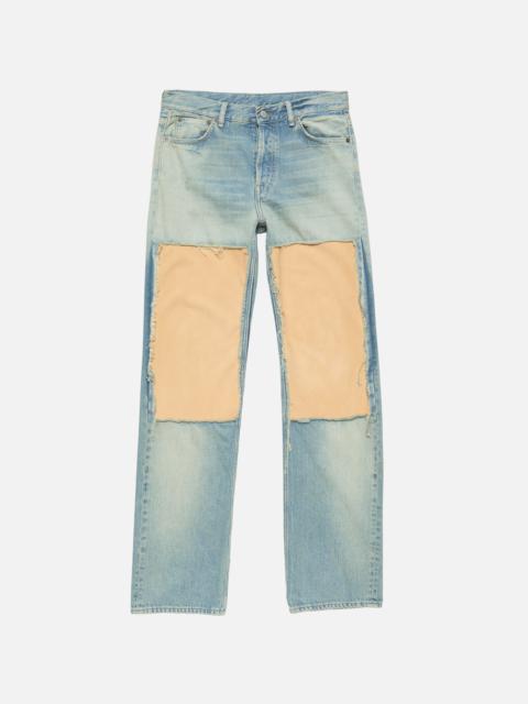 Acne Studios Suede Panel Jeans - Light blue