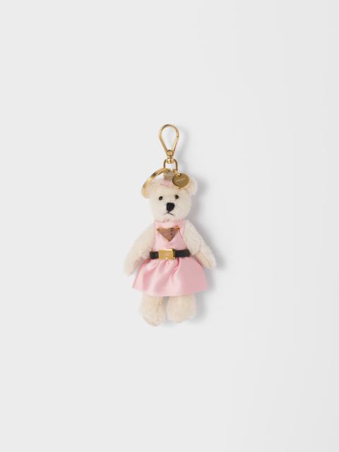 Prada Teddy keychain charm