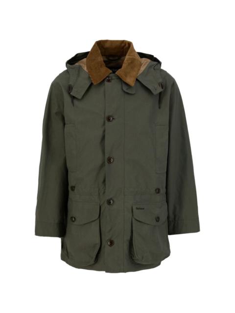 Barbour Endurance hooded corduroy-trim jacket