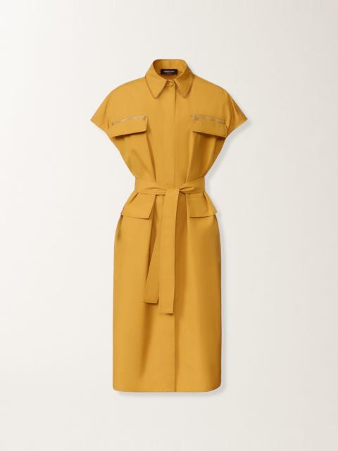FABIANA FILIPPI Sahariana dress in mustard poplin
