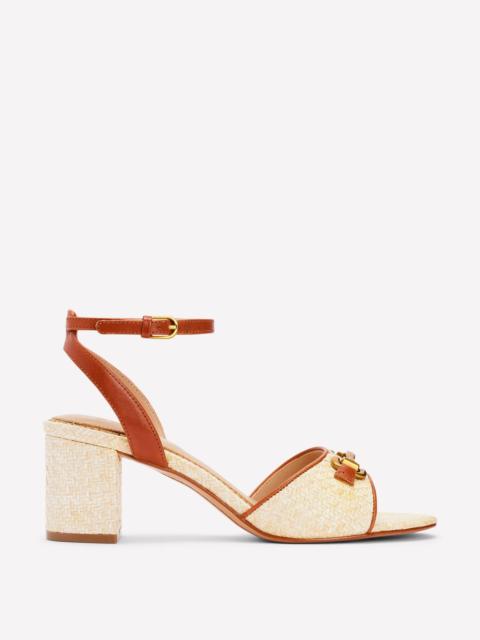 BODEN Iris Snaffle Block Heel Sandal-Natural