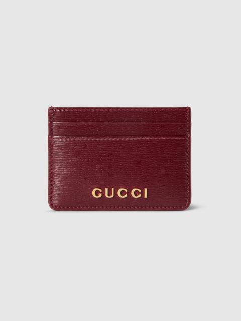 GUCCI Card case with Gucci script
