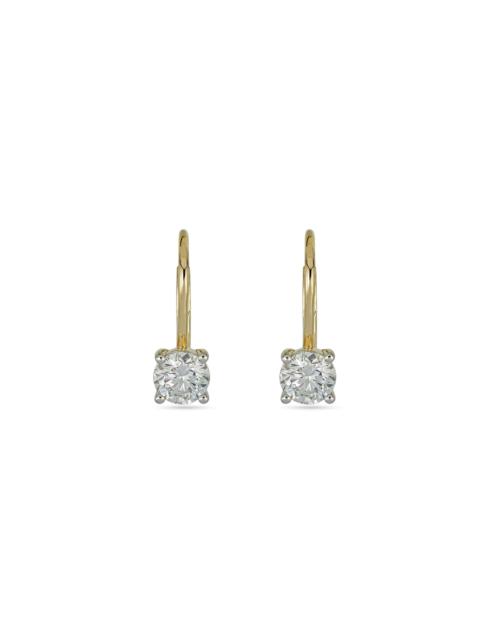 STONE AND STRAND 2 CTW LAB-Created Diamond Lever Back Earrings