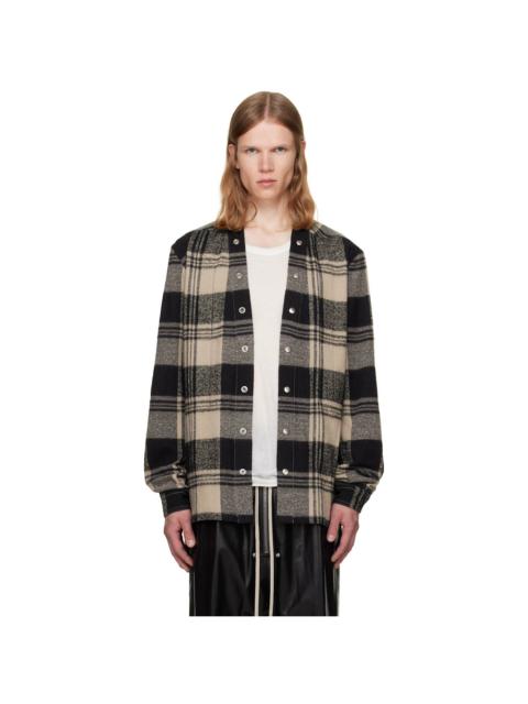 Rick Owens Off-White & Black Tower Larry Fogpocket Shirt
