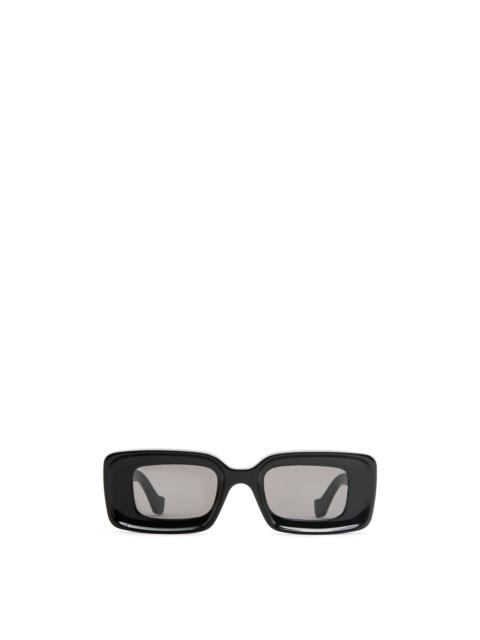 Rectangular sunglasses in acetate