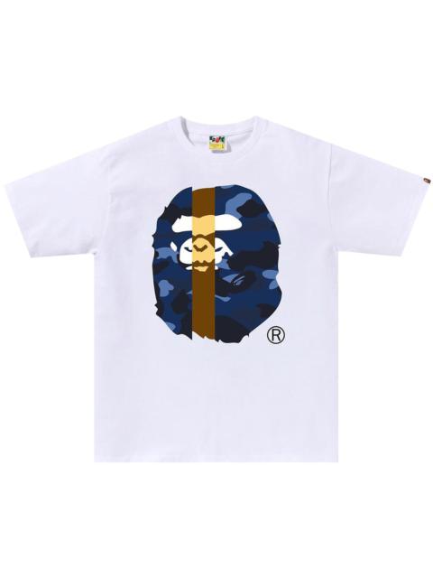 BAPE Color Camo Transform Big Ape Head Tee 'White/Navy'