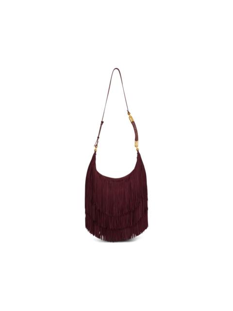 Balmain large Ebene fringed hobo bag