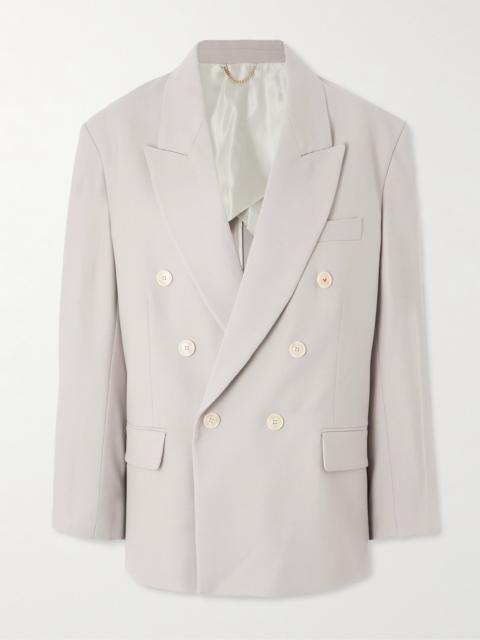 Victoria Beckham Oversized Double-breasted Twill Blazer