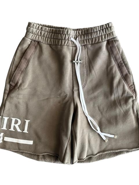 AMIRI MA Bar Logo Shorts "Brown & White" 3KA0009SMRSTHO