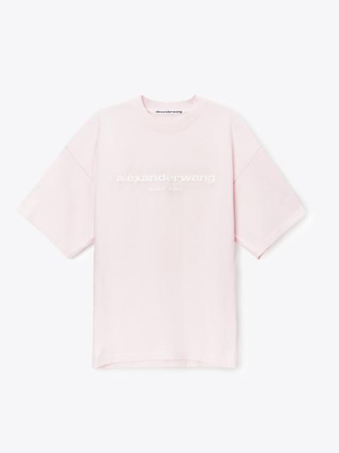 Alexander Wang Puff Logo Short Sleeve Tee