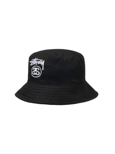 Stüssy Stock Lock Deep Bucket Hat Black