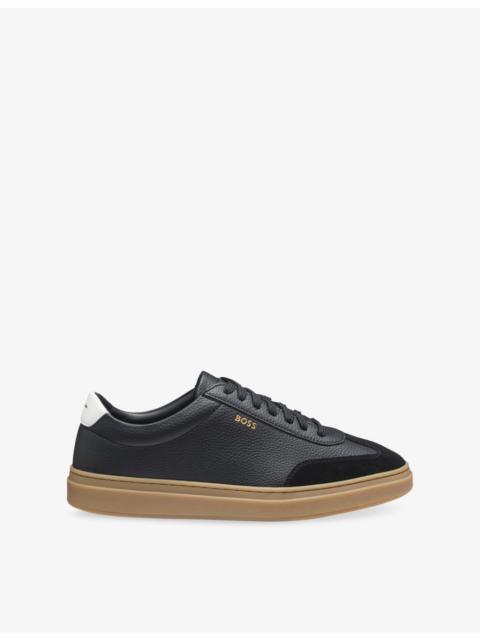 BOSS Tennis Leather Trainers