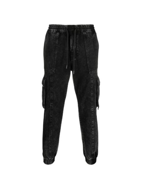 cargo-pocket tapered jeans
