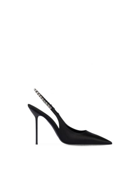 PARIS TEXAS Lidia crystal-embellished slingback sandals