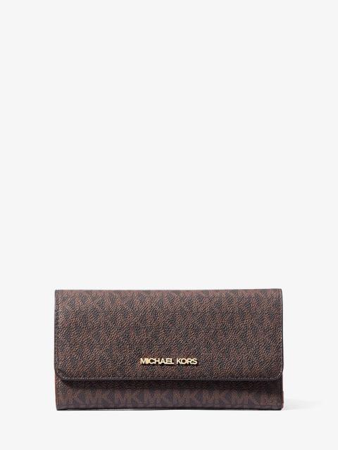 MICHAEL KORS Jet Set Large Logo Trifold Wallet