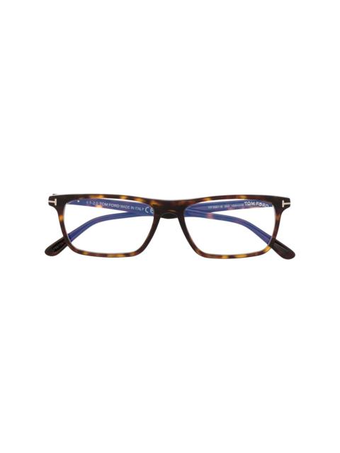 rectangular-frame glasses