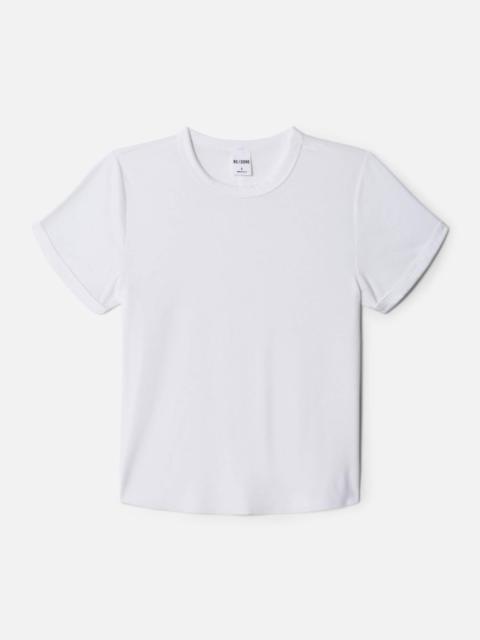 RE/DONE Hanes 90s Ribbed Cap Sleeve Tee - Off White