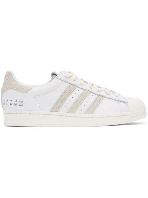 adidas White & Grey Superstar Sneakers