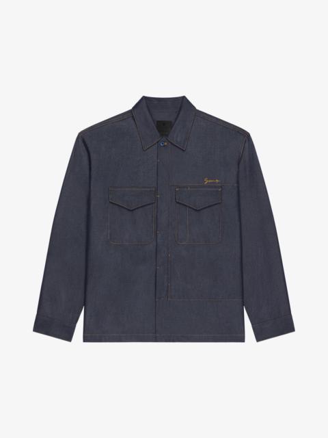 Givenchy SHIRT IN DENIM SILK